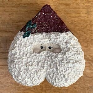 Enesco Belsnickle Santa Heart Shaped Trinket Jewelry Box Linda Lindquist Baldwin